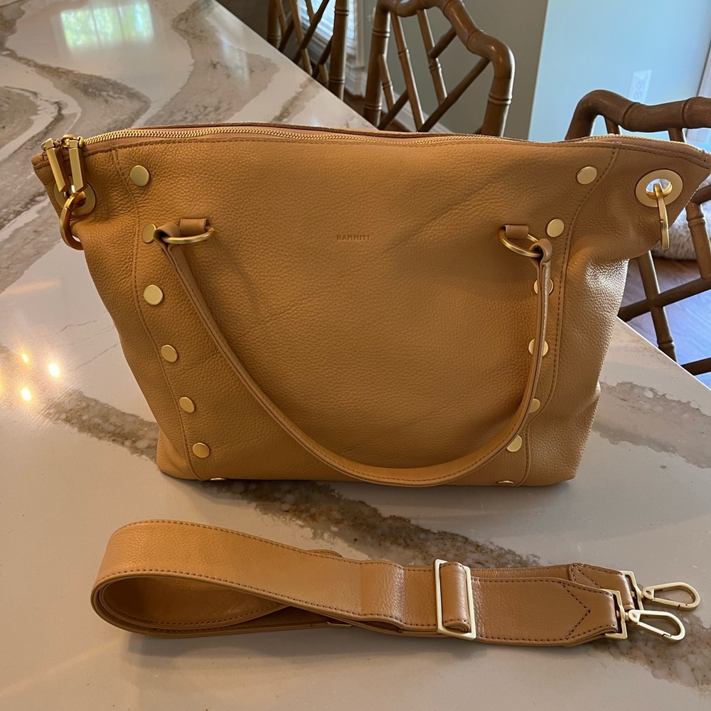 COPY - Hammitt Large Daniel Barley Tan Leather Satchel